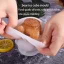 Ice Cube Mold Trays, 3D Teddy Bear Ice Cube Mold,Bear Silicone Molds, Bear Ice Mold, Teddy Bear Ice Cube Mold, Ice Cube for Coffee, Milk, Tea, Candy Gummy Fondant, Cake Baking (2 Sizes)