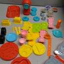 Crelloci 3 in 1 Color Dough Kitchen Creations Set, Ice Cream Spaghetti Burger Maker Machine, Art Crafts Food Modeling Toys, Accessories Tools Kit for Boys Girls Kids Toddlers Ages 3+ (12 Colors Dough)