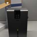 PSOS Dehumidifier, Dehumidifiers for Home, 98 OZ Water Tank, (1000 sq.ft) Quiet Dehumidifier for Basement Bathroom Bedroom with Humidity Display, Auto Shut Off, Relaxing 7 Color Ambient Light (Gray) 