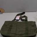 WLLWOO Large Tote Bag, Zipper Shoulder Bag for Women Trolley Sleeve 15.6 Laptop Travel Work Daily Nurse Gym (Army Green)