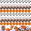 96 Pieces Sports Stress Balls for Kids Mini Footballs Ball, Soccer, Basketball, Baseball Foam Squeeze Stress Balls for Anxiety Relief Relaxation, Sport Party Favor Class Prize Birthday Pet Toys