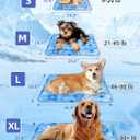 Pet Cooling Mat, Dog Cooling Mat for Medium Dog and Adult Cat, Easy Washable and Portable, Summer Crate Pad Mat Keeps Your Pet Cool, Size: M(19.7X23.6in)