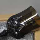 XUWAIDSGN 7oz Plastic Vintage Wine Glasses Drinking Glasses Unbreakable Wedding Glassware Crystal Water Goblets Reusable Drinkware Vintage Champagne Flutes (24, Black)