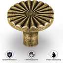 15 Pack Antique Brass Cabinet Knobs & Drawer Pulls, Vintage Zinc Alloy Hardware for Kitchen Closet Wardrobe Dresser - Easy Installation