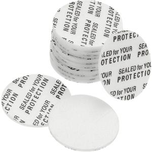 PATIKIL 18mm/0.71" Foam Lid Liner, 200 Pack Adhesive PS Foam Lid Liner Pressure Sensitive Seal Cap Liners Resistant Tamper for Plastic Glass Jar Bottle Cap Seals