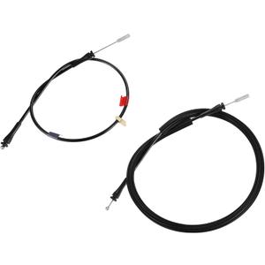 NO. 6C3Z-28264A01-A Car Door Latch Release Cable Extended Cab for Ford F250 F350 F450 F550 Super Duty 99-07 / Rear Door Upper Lower Left Right Door Latch Lock Cable / 1 Set/Black