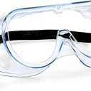 TICONN Anti-Fog Safety Goggles, HD Clear Eye Protection, ANSI Z87.1 Lab Goggles for Chemistry, Industrial 2pcs.