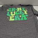 St Patricks Day Shirt Women in My Lucky Era Graphic Green Day Tshirt Irish Shamrock Paddy's Day Tee Tops, Large, Grey
