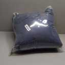 Geniospin Twin Comforter Set - 5 Pieces Comforter Twin Size, Solid Bedding Sets for All Season, Textured Bed in a Bag with Flat Sheet and Fitted Sheet, Pillowcases and Shams (Navy Blue, 66''x86'')