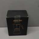 SIXAQUAE Induction Moka Pot, Crystal Glass-top & Stainless Steel Stovetop Espresso Maker, Classic Italian coffee maker (160ml)