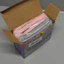 JOYMOOP Microfiber Replacement Pads for 13" Flat Mop System, Reusable Mop Refills, 4-Pack, Stripe and Pink