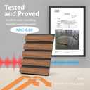 Art3d 2-Pack Fluted Acoustic Wood Slat Wall Panel, 47.2 x 23.6 Inch, Walnut