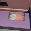 Retro Wireless Keyboard with Round Keycaps, 2.4GHz Full-Size USB Cute Wireless Keyboard Mouse for Computer, Desktop, Laptop and Computer (Pink-Colorful)