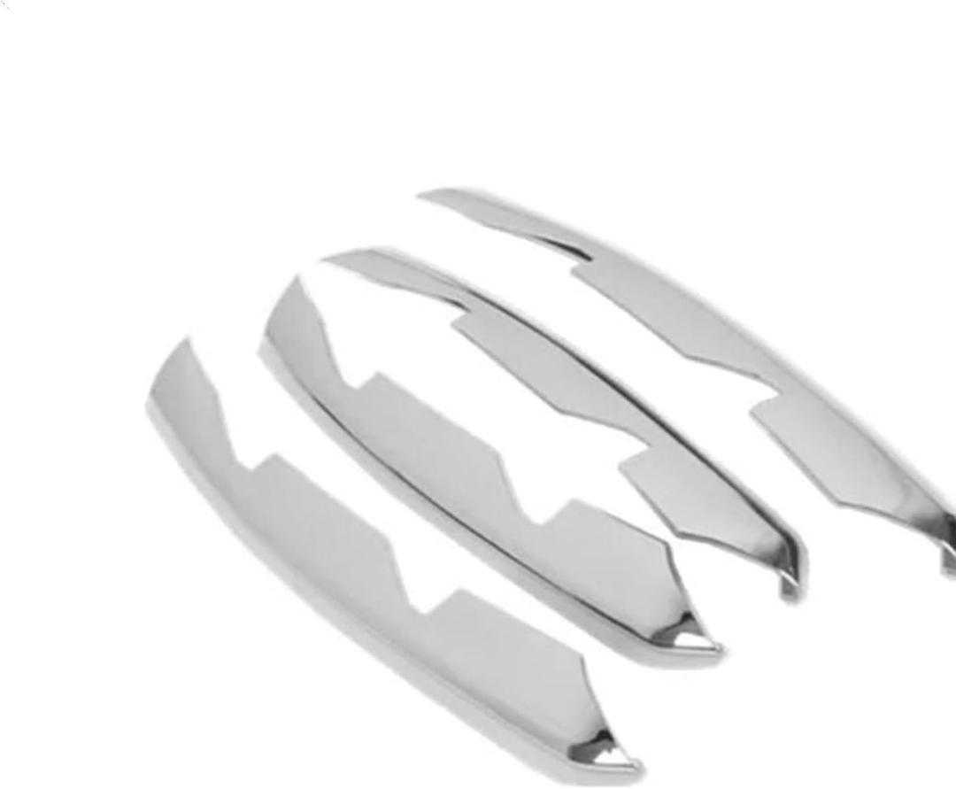 Compatible for Audi A4 B9 2016 2017 2018 Car Accessories Front Fog Lamp Strips Decoration ABS Plastic Chrome Car Exterior Light Styling (Front Fog Light)