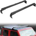 Roof Rack Cross Bars Fit for 2007-2018 Wrangler JK & 2018-2024 Wrangler JL & 2020-2024 Gladiator JT, Max Loading 420-POUND Roof Rails Cross Bars Fit for Rooftop Cargo Carrier Luggage Kayak Canoe Bike