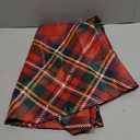 Christmas Plaid Round Tablecloth 60 Inch Green Red Xmas Buffalo Checkered Winter Holiday Theme Decorative Table Cloth Seasonal Rustic Farmhouse for Indoor Party Kitchen Dinner Picnic Decor