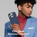 GONEZ for iPhone 15 Pro Max Case Silicone, Compatible with Magsafe, 2X Camera Protector + 2X Screen Protector, Soft Anti-Scratch Microfiber Lining, Liquid Silicone Shockproof Phone Cover, Dark Blue