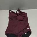 Baleaf Women's Racerback Athletic One Piece Modest Bathing Suit (Medium, Wine Red)