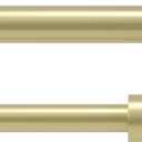 Umbra Cappa Double Curtain Rod, Includes 2 Matching Finials, Brackets & Hardware, 36 to 66-Inch, Gold