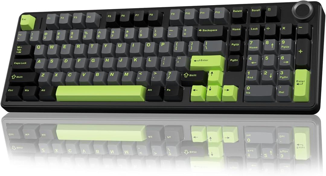 AULA F99 Pro Wireless Mechanical Keyboard with Knob, Creamy Sound,Tri-Mode BT5.0/USB-C/2.4GHz Hot Swappable Keyboard, Gasket Structure, RGB Backlit Computer Gaming Keyboards