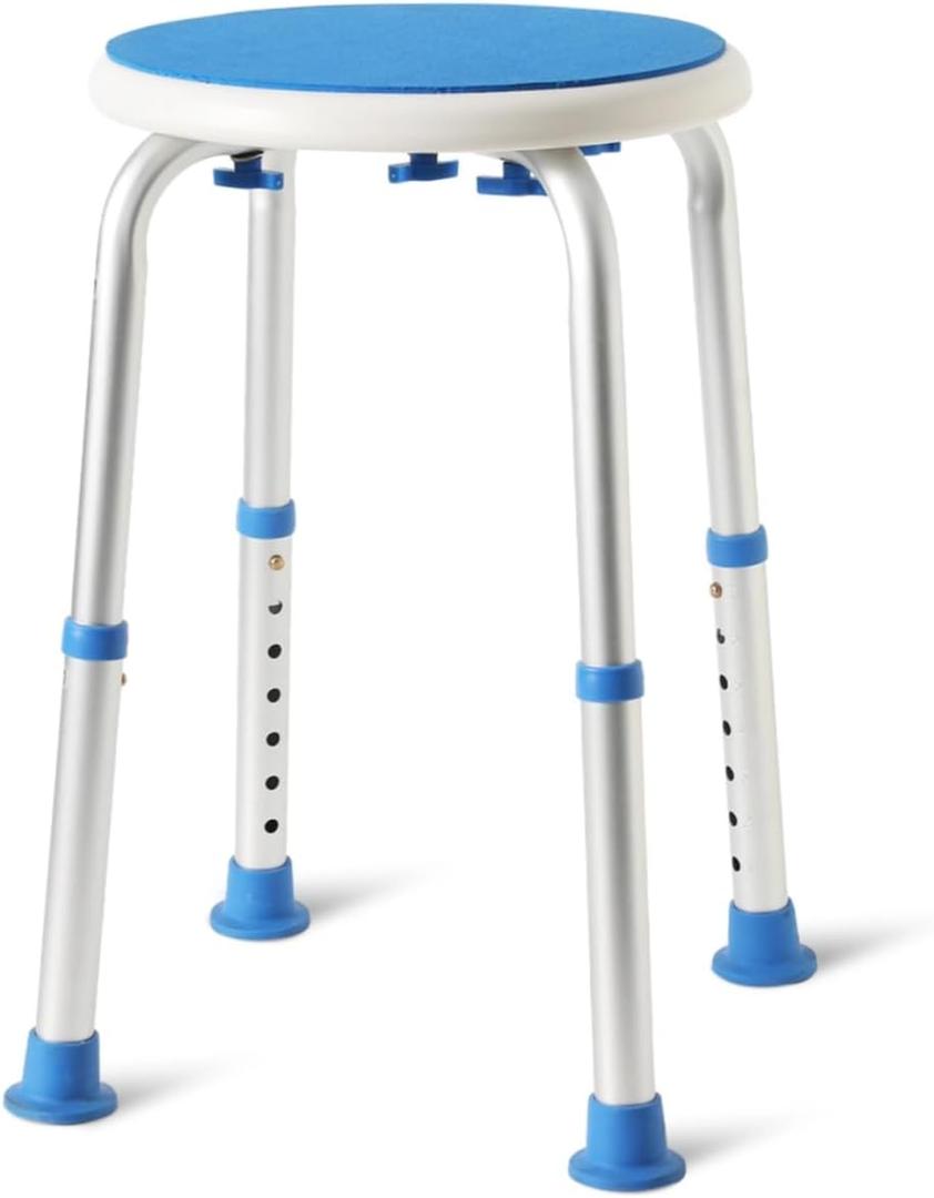 Leagent Adjustable Shower Stool for Inside Tub, ToolFree Bath Chair for Elderly/Pregnant