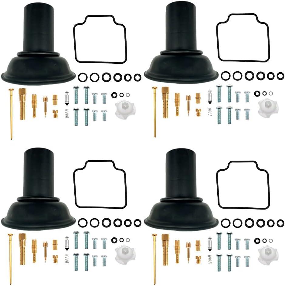 4-Pack Carb Repair Kits Carburetor Rebuild Kit with Diaphragm Replacement for Honda Nighthawk 750 CB750 1991-2003