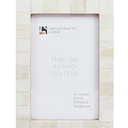 Handicrafts Home White 4x6 Picture Frame for Christmas Decor & Holiday Gifting Handmade Photo Frame for Farmhouse Wall Decor, Boho Shelf Styling, Vintage Bone inlay Frames Picture, Shelf Styling