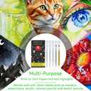 10 x Gold Silver White Gel Pens, 5 Pack, 1 mm Extra Fine Point 3 Colors Gel Ink Pens Set, Opaque White Archival Ink Pens for Black Paper Drawing, Sketching, Illustration, Card Making (Multicolor)