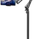 BluuSuuk Tablet Floor Stand with 11lb Stable Base - Adjustable Height Stretchable Arm Swivel Holder Mount, Compatible with iPad Pro Air Mini 12.9/9.7, Kindle, Galaxy Tab, Cell Phones (4.7''-13'')
