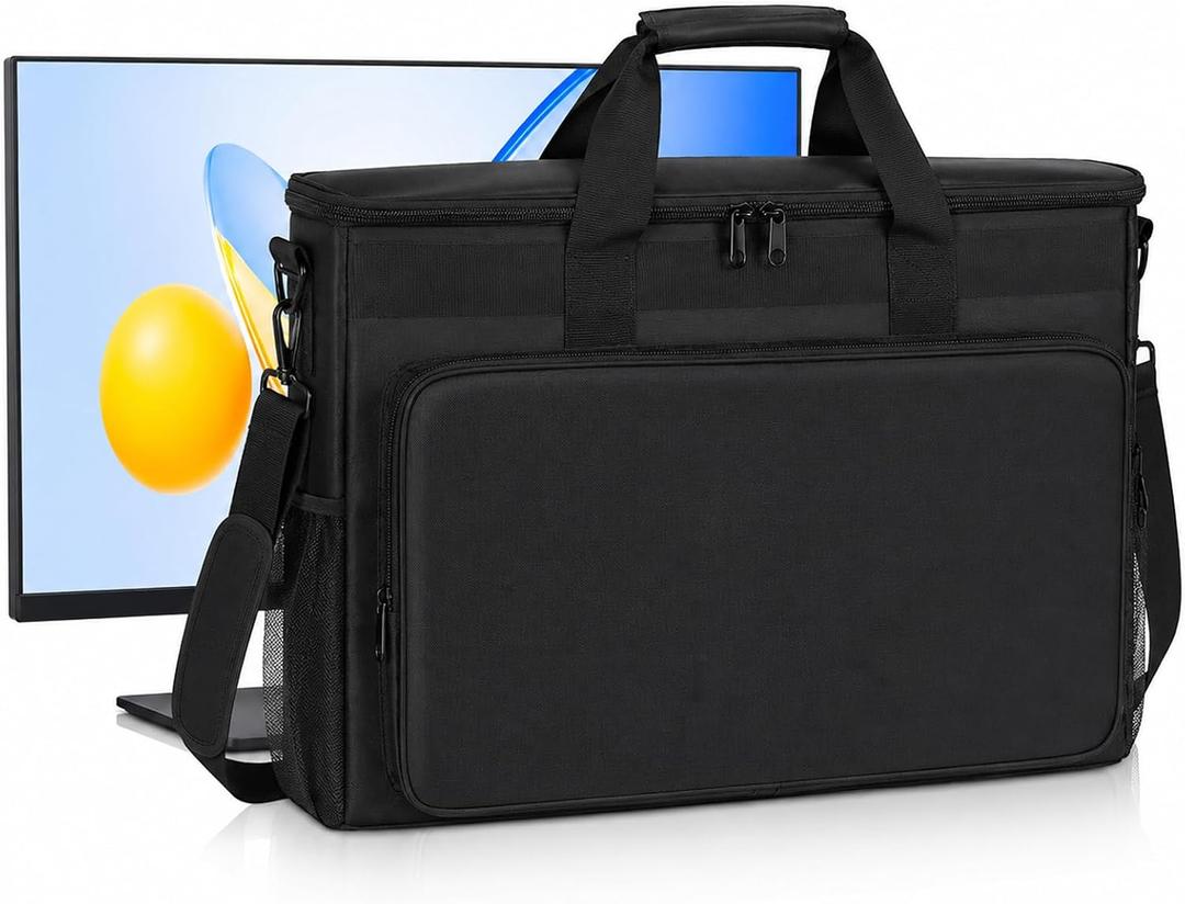 27-32" Monitor Travel Bag,Padded Carrying Case with Accessory Storage, 32in