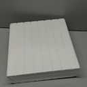 Bumusty Large Cork Board Alternative-48 x 36" Felt Bulletin Board Tiles, with 30 Pushpins, 70 Adhesive Tabs, 12-Pack Slat Wall Paneling, Cork Boards for Office Push Pin Board Felt Board-Milky White