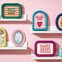 Coquette Aesthetic Picture Frame Set, 6 Pcs Cute Retro Photo Frames with Cherry & Heart Design, Decorative Frames for Polaroid, Desk, Bedroom & Dorm Decor, Gift for Teen Girls