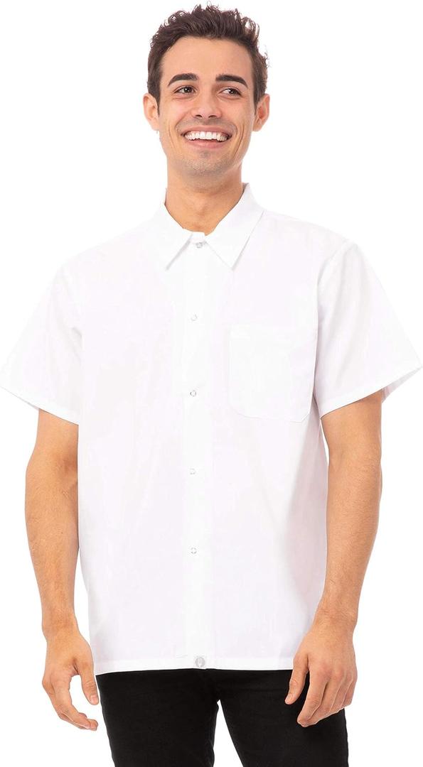 Chef Works Unisex Utility Cook Shirt (Medium, White)