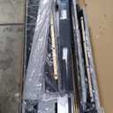 Queen Size Bed Frame with Upholstered Wingback Headboard, Easy Assemnly Platform Bed, Wooden Slat Support No Box Spring Needed, Light Gray