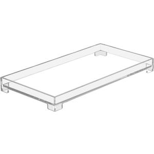 Vanity Bathroom Tray, Acrylic Rectangle Decorative Catchall Organizer Storage Tray (Large-Clear) (11.2" x 5.9" x 1.1")
