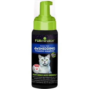 FURminator Rinse-Free deShedding Foaming Shampoo for Cats, 8.5 oz