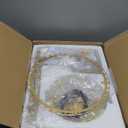 Modern 12.8 Gold Crystal Chandelier Ceiling Light Fixtures for Dining Room Luxury Glam 4-Light Crystal Chandeliers Lighting for Bedroom Entryway Hallway Living Room Kitchen Island Foyer