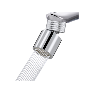 Hibbent Dual-function Metal Faucet Aerator, 2-Flow Big Angle Rotate Kitchen Sink Aerator 360 Degree Swivel Sink Sprayer Attachment, 55/64 Inch Female Thread, Chrome