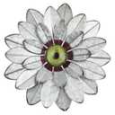 YEAHOME Metal Flower Wall Decor, 11" Boho Wall Art for Bedroom/Rustic Patio Decor