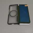 for Samsung Galaxy Z Fold 5 Case with Mag-Safe, [Built-in Privacy Screen Protection] [S Pen Holder & Hinge Cover] Translucent Matte Strong Magnetic Shockproof Case for Galaxy Z Fold 5 (Green)