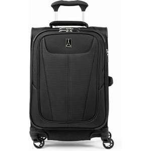 Travelpro Maxlite 5 Softside Expandable Luggage with 4 Spinner Wheels, Lightweight Suitcase, Men and Women, Black, Compact Carry-on 20-Inch