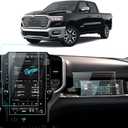 2025 2026 ram 1500 screen protector for Dodge RAM 1500 2500 3500 Laramie/Rebel/Limited/Limited Longhorn/Tungsten Uconnect Accessories Navigation & Passenger Seat Nano Screen Protector Film 14.4''&10.25''-4 Pack