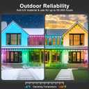 Permanent Outdoor Lights,200FT RGB Eave Light,IP67 Waterproof Lighting for House,Smart LED with App/Remote Control for Outdoor Decor,Garden Decor,Party,Holiday