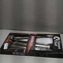 Tipsee Chef BBQ Tool Set - 4 Piece Grill Set - Barbeque Grilling Accessories: Spatula with Built-in Bottle Opener and Serrated Edge, BBQ Tongs, Fork & Brush