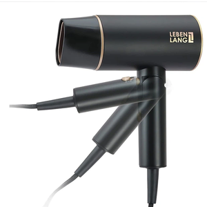LEBENLANG Ionic Hair Dryer 1875W - Compact, Portable, Lightweight, with Diffuser and Bag for Travel 