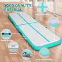FBSPORT Inflatable Air Gymnastics Mat Training Mats 4/8 inches Thickness Gymnastics Tracks for Home Use/Training/Cheerleading/Yoga/Water with Pump