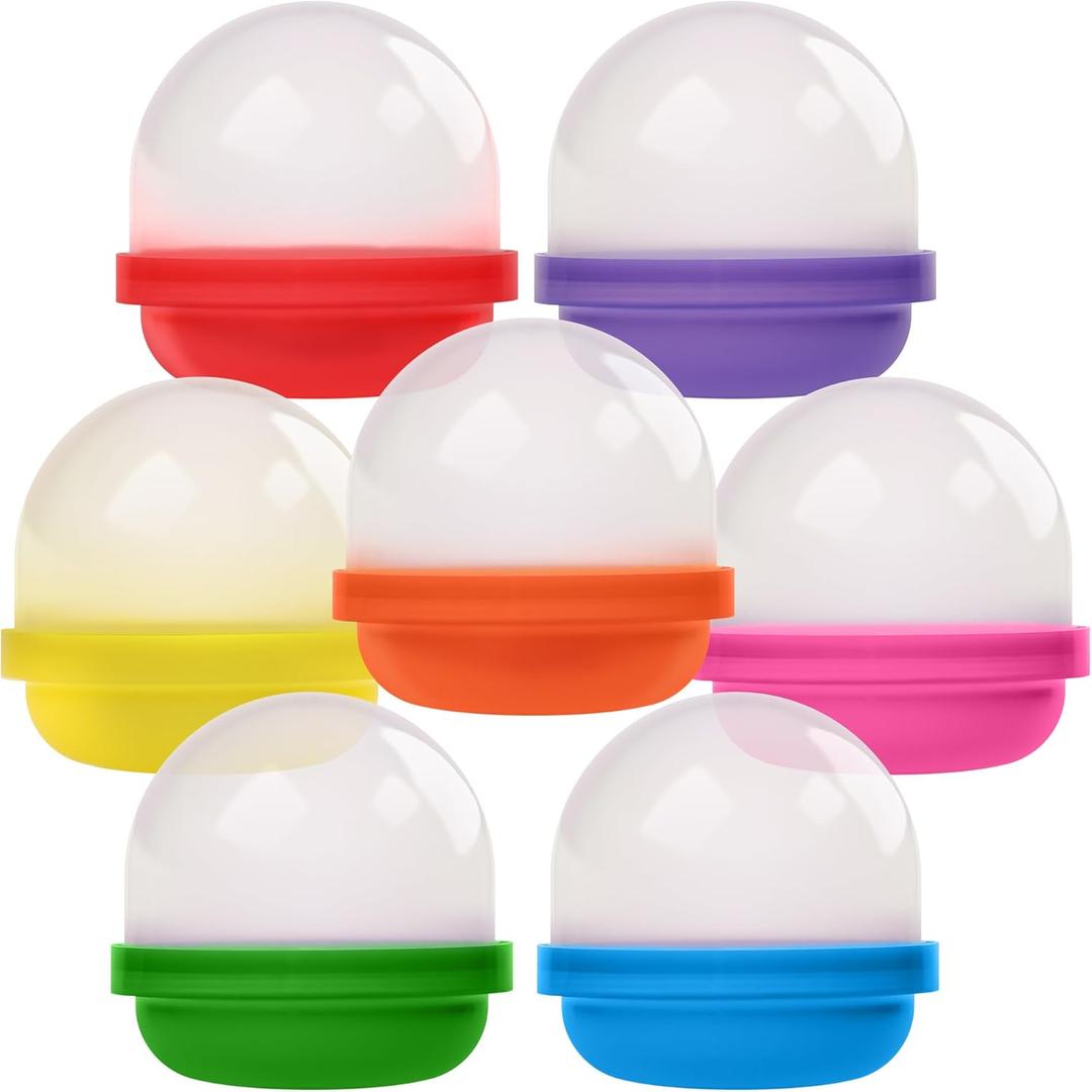 Capsule Vending Machine Translucent Acorn Capsules Empty 90 pcs 2 inch - Gumball Machine Capsules Bulk Party Favors Containers - Easter Basket Stuffers Gifts Pinata Stuffers DIY Craft Supplies