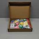 Honoson 4 Pcs Candy Cane String Lights Decoration 5.5ft 10 LED Battery Operated Fairy Lights Cute Sweet Peppermint Bulbs Outdoor Indoor Birthday Wedding Home Patio (Multi Color)