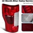 LED Tail Lights Compatible With 2017 2018 2019 Ford F250 F350 Super Duty with Blind Spot Replace FO2800262 KC3Z13405B (LED w/Blind Spot, Left Driver Side)