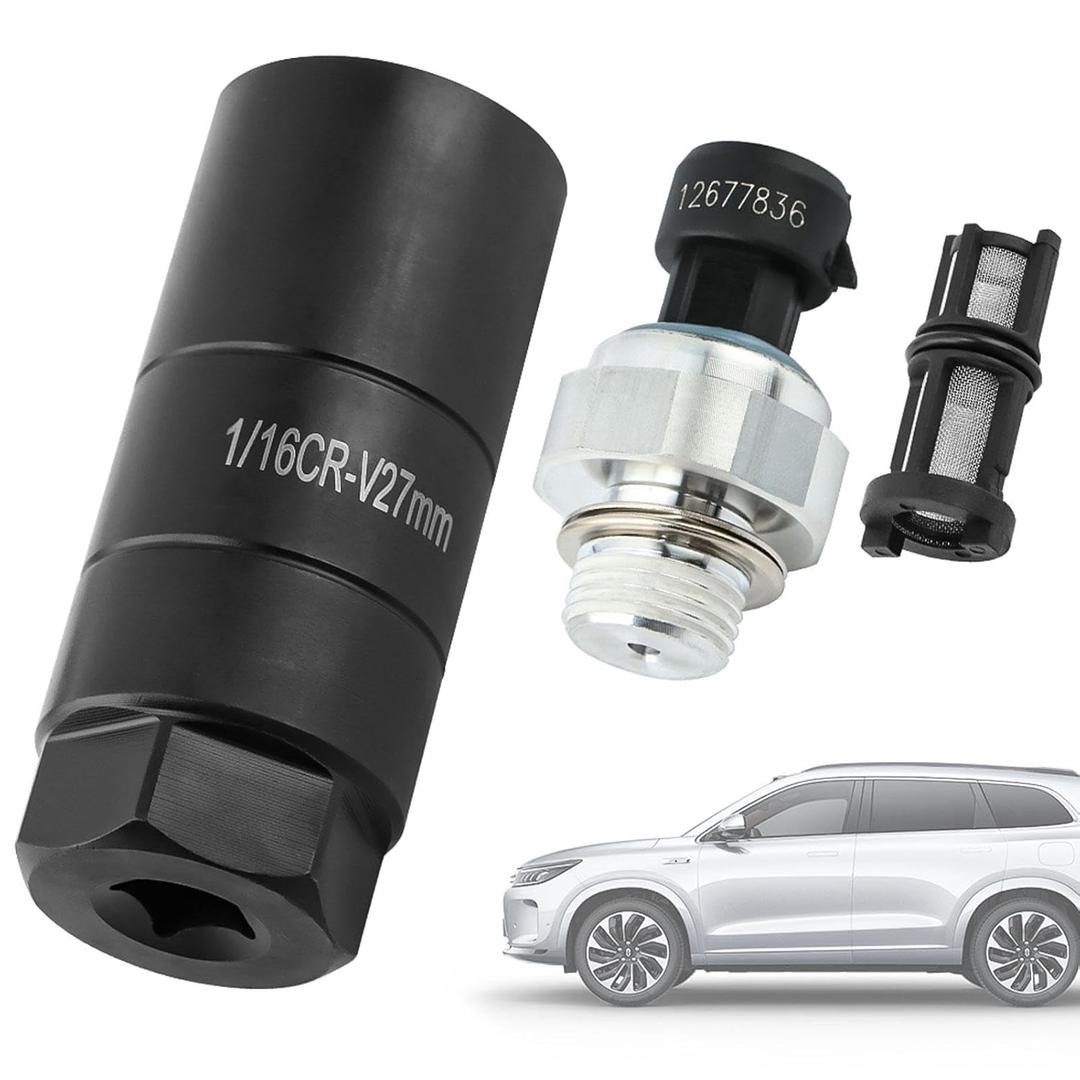 12677836 Oil Pressure Sensor for Chevrolet Chevy Silverado 1500 2500 3500 Tahoe Express Corvette Suburban Avalanche Impala GMC Sierra Savana Yukon Compatible with 2003-2008 4.8L/5.3L/6.0L/6.2L
